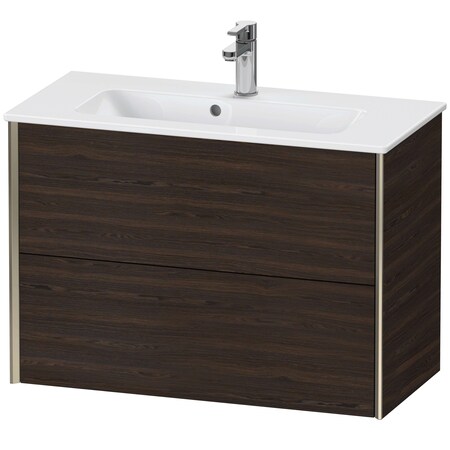 Duravit Xviu Wall-Mounted Vanity Unit Brushed Walnut XV41790B169
